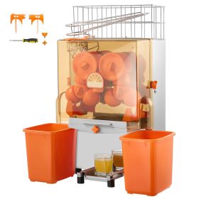 Commercial Orange Juicer Machine, 120W Electric Orange Juice Press, Stainless Steel Orange Squeezer for 20 per Minute
