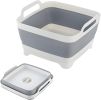 Collapsible Dish Basin with Drain Plug