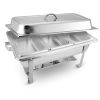 0.79 Gallon Stainless Steel Triple Tray Chafing Dish – Buffet Food Warmer with Durable Metal Construction