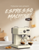 20Bar Semi-Automatic Coffee Maker-Cold/Hot Brew with 95°C Brewing, 135°C Steam, 58mm Ground Coffee, 1350W Pump-Press Steam Blower, Temperature Control