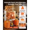 Commercial Orange Juicer Machine, 120W Electric Orange Juice Press, Stainless Steel Orange Squeezer for 20 per Minute