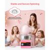 Electric Cotton Candy Machine, 1000W Commercial Floss Maker With Cover, Commercial Cotton Candy Machine w/Stainless Steel Bowl & Sugar Scoop