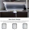 Collapsible Dish Drainer Portable Dinnerware Drainer Organizer for Kitchen RV Campers Travel Trailer Space Saving Kitchen Storage Tray