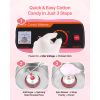 Electric Cotton Candy Machine, 1000W Commercial Floss Maker With Cover, Commercial Cotton Candy Machine w/Stainless Steel Bowl & Sugar Scoop