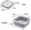Collapsible Dish Basin with Drain Plug