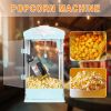 Portable Popcorn MAKER Machine, 8 Ounce Kettle Popcorn Maker , Warming Deck, Countertop Popcorn Popper for Parties, Events, and Home Theater, Pink