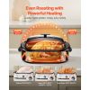 Roaster Oven, 18QT Electric Roaster Oven, 150-450 F Adjustable Temp Electric Roasting Pan, Multifunctional Electric Roaster Oven with Self-Basting Lid