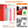 Stainless Steel Insulated Beverage Dispenser, 4.5 Gallon 17.2 Liter, Thermal Hot and Cold Drink Server Dispenser with Spigot Handle