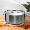 4.5 Gal Top Grade Thick Stainless Steel Stock Pot 18/10