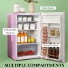 Mini fridge, freezer, pink color