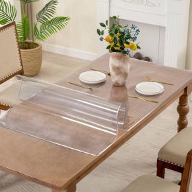 Table Cover 1.5 Mm Thick Clear PVC Desk Mat Protector Waterproof & Easy Cleaning Desk Pad Tablecloth For Office, Dining Room (Option: 1.5mm-32x59inches)
