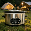 6/8 Quart Slow Cooker with 3 Cooking Settings, Non-Stick Ceramic Inner Pot, Dishwasher-Safe Lid, Multi-Functional Slow Cooker for Soups, Stews