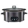 6/8 Quart Slow Cooker with 3 Cooking Settings, Non-Stick Ceramic Inner Pot, Dishwasher-Safe Lid, Multi-Functional Slow Cooker for Soups, Stews