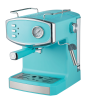 Italian espresso machine with semi-automatic coffee brewing, pressure gauge, milk frother, steam bar, 1350W 51mm grinder