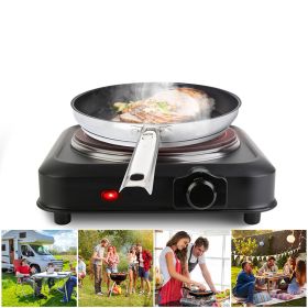 Portable Heating Hot Plate Stove for Home RV Camp (Color: Black, Type: Kitchen Supplies)