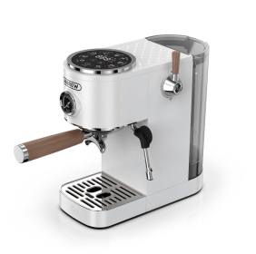 2100W Semi-Automatic Coffee Maker-Cold/Hot Brew with 95°C Brewing, 135°C Steam, 58mm Ground Coffee, 20Bar Pump Pressure, Steam-Activated Frother (PSH13A-SL: PSH13A-WH)