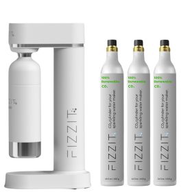 Spärklï Value Pack: Customize Your Hydration with Extra CO2 Gas Cylinders (C02 Cylinder: 3 Pack, Color: White)