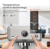 PSH10A-SL 1350W Semi-Automatic Coffee Maker-Cold/Hot Brew with 95°C Brewing, 135°C Steam, 58mm Powder Hammer, 20Bar Steam Blower, Temperature Control