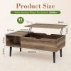 Lift Top Coffee Tables For Living Room 39.37"x19.7" Desk Tea Wood Dining Tables Adjustable Storage Shelf Easy Lift Or Lower