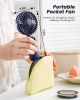 Portable Handheld Fan, 4000mAh Battery Operated 3 in 1 Multifunction Personal Travel Fans with Digital Display, 90° Foldable Desk Fans with Base