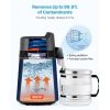 Water Distiller, 6L 1.6 Gallon Larger Pure Water Purifier Filter For Home Table Countertop, 900W Glass Pot Distilled Maker