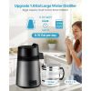 Water Distiller, 6L 1.6 Gallon Larger Pure Water Purifier Filter For Home Table Countertop, 900W Glass Pot Distilled Maker