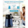 Water Distiller, 6L 1.6 Gallon Larger Pure Water Purifier Filter For Home Table Countertop, 900W Glass Pot Distilled Maker