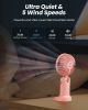 Portable Handheld Fan, 4000mAh Battery Operated 3 in 1 Multifunction Personal Travel Fans with Digital Display, 90° Foldable Desk Fans with Base
