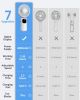 Portable Handheld Fan, 4000mAh Battery Operated 3 in 1 Multifunction Personal Travel Fans with Digital Display, 90° Foldable Desk Fans with Base