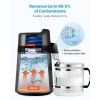 Water Distiller, 6L 1.6 Gallon Larger Pure Water Purifier Filter For Home Table Countertop, 900W Glass Pot Distilled Maker