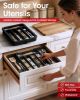 Silverware Organizer - Expandable Kitchen Drawer Organizer, Adjustable Utensil Organizer, Cutlery Tray for Forks, Knives